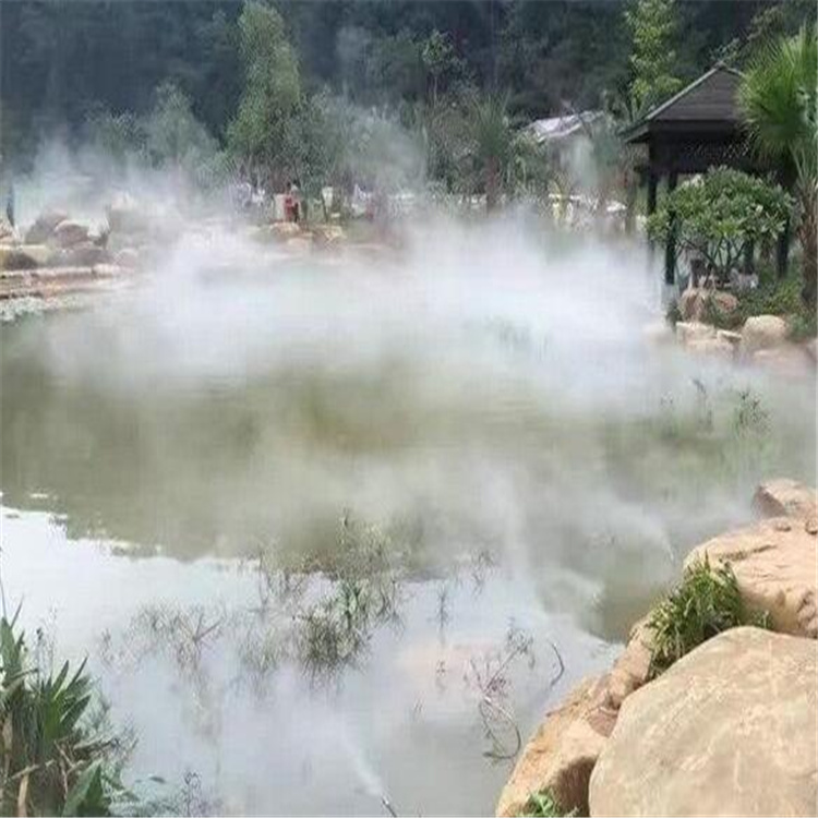 防城港景區人造霧森上讓勘察 噴霧降溫
