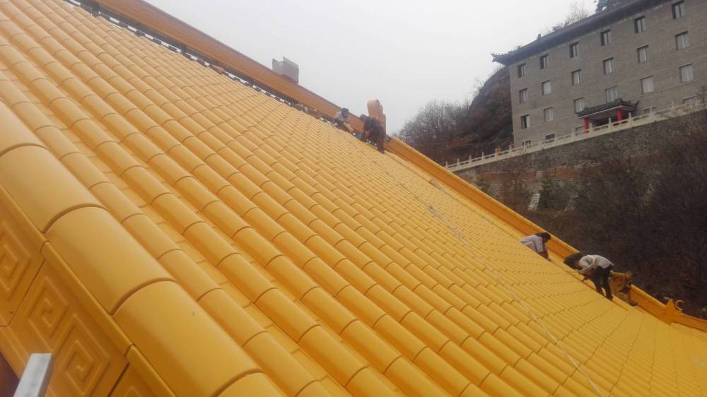 仿古金屬瓦古建筑涼亭屋頂鋁合金瓦銅瓦片不銹鋼復合瓦