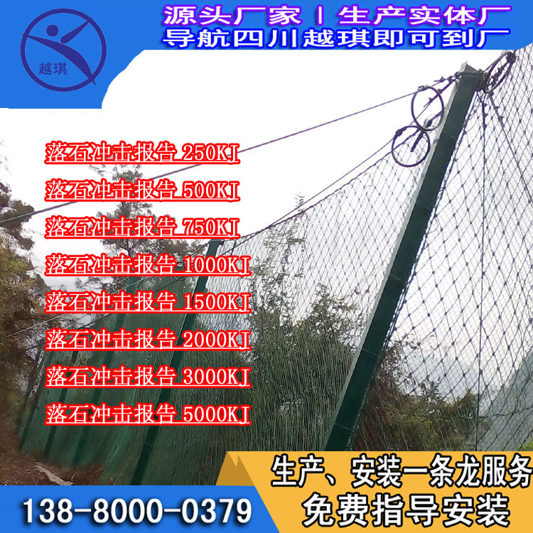 成都被動防護網 被動網PPS-200 帶落石報告