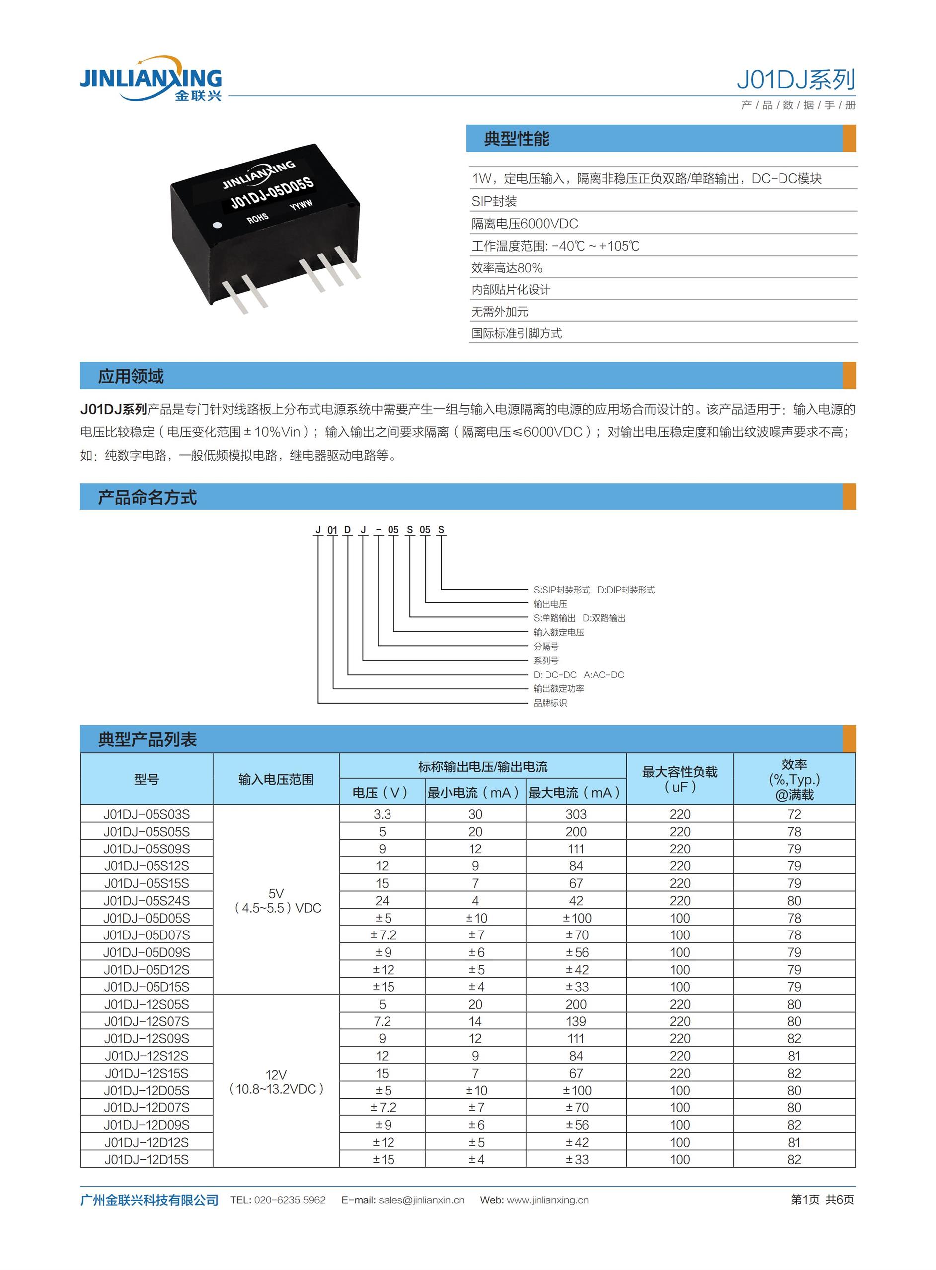 上海国产化电源模块G0505S-1W