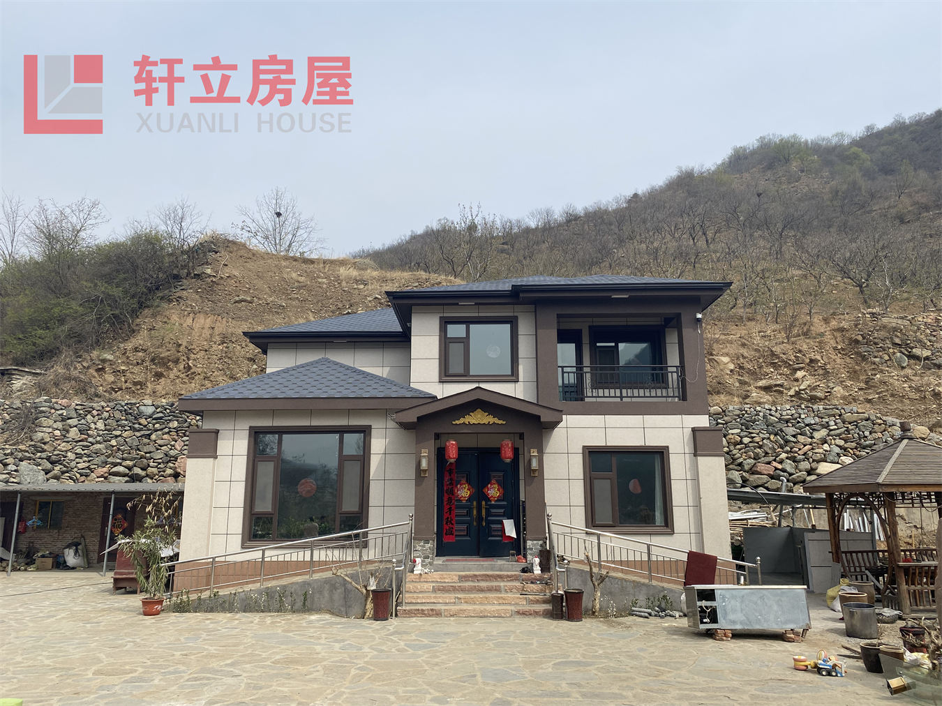 農村蓋二層小洋樓造型多樣 石家莊裝配式輕鋼別墅建造