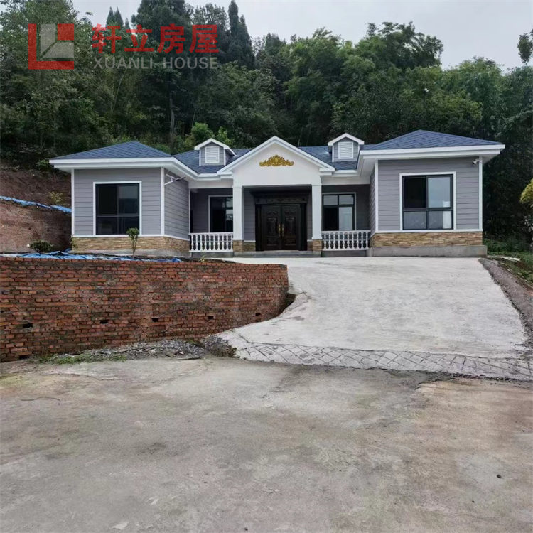 石家莊蓋輕鋼別墅廠家 一層養老房蓋輕鋼房屋安全美觀