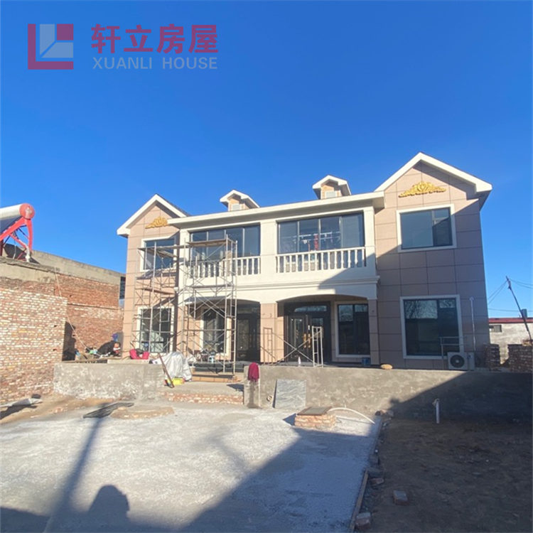 農村輕鋼結構住宅施工 石家莊輕鋼別墅造型美觀時尚