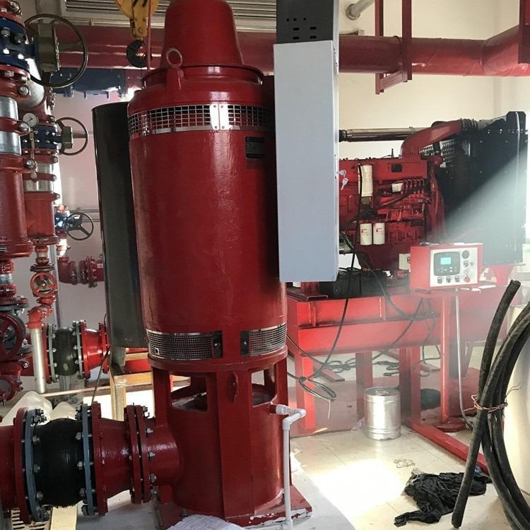 長軸深井消防泵廠家 55kw立式消**泵單級噴淋泵 液下消火栓泵