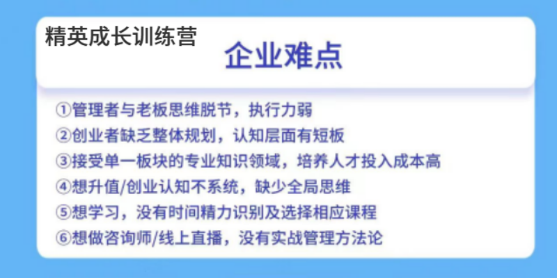 浙江AI数字营销精英成长训练营欢迎选购,精英成长训练营