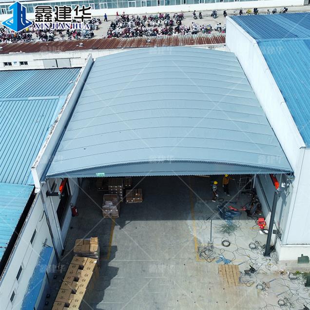 南充大型電動伸縮雨篷實(shí)力工廠 電動倉庫雨篷 廠家
