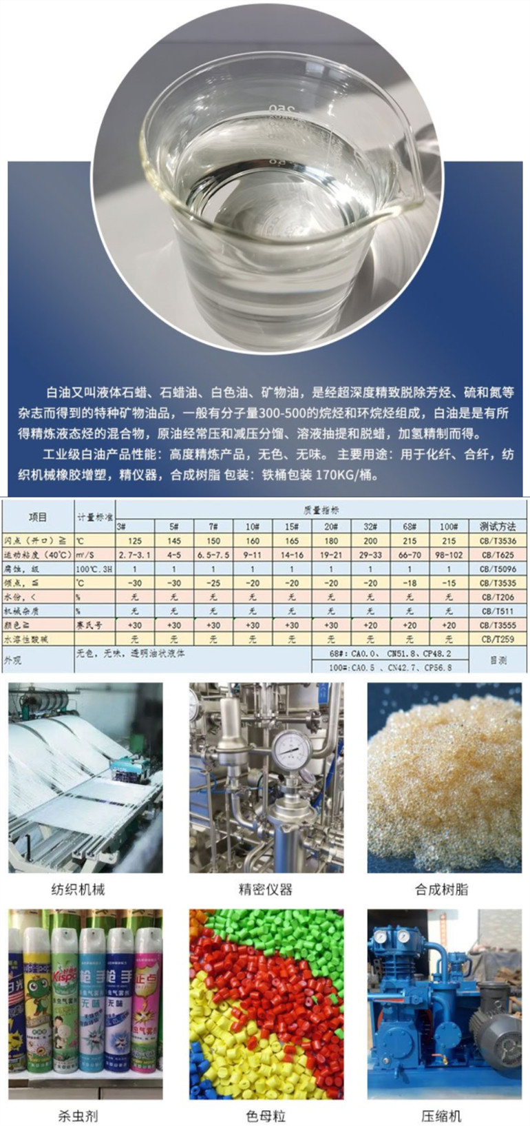 辽宁工业级白油型号