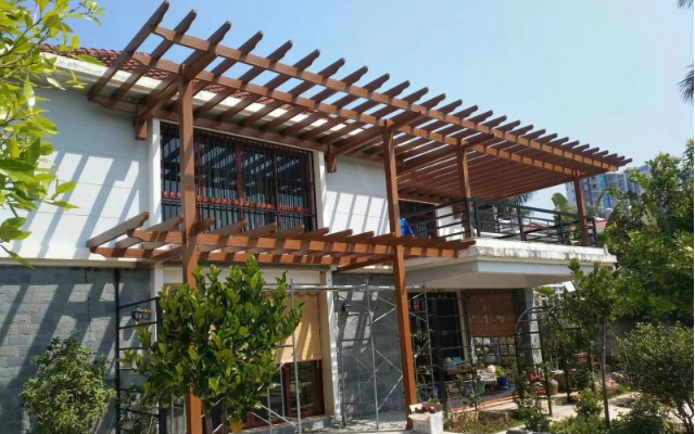 上海葡萄架施工方案 廣東蔚藍新型建材供應
