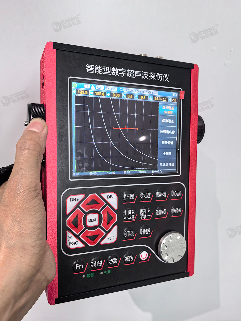 瑞德RUIDE-CT06数字式超声波探伤仪裂纹夹杂气孔探伤全中文USB数据上传 