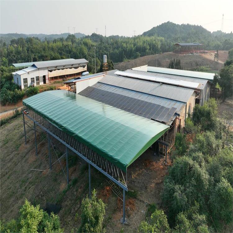 倉庫遮陽棚 武漢工地推拉雨棚
