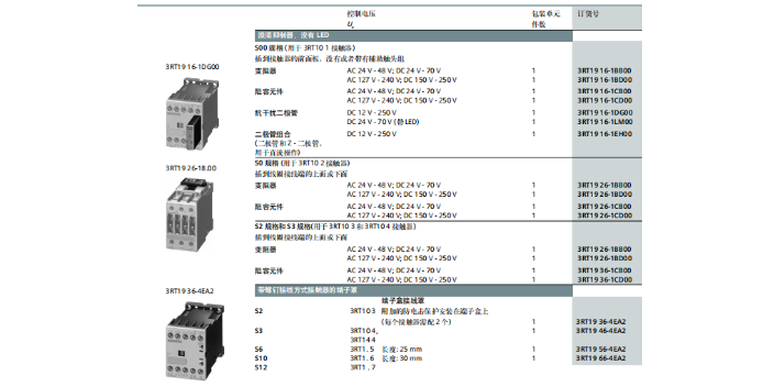 虹口區制造3RV2斷路器3RH29 21-1DA11 上海喆和機電供應