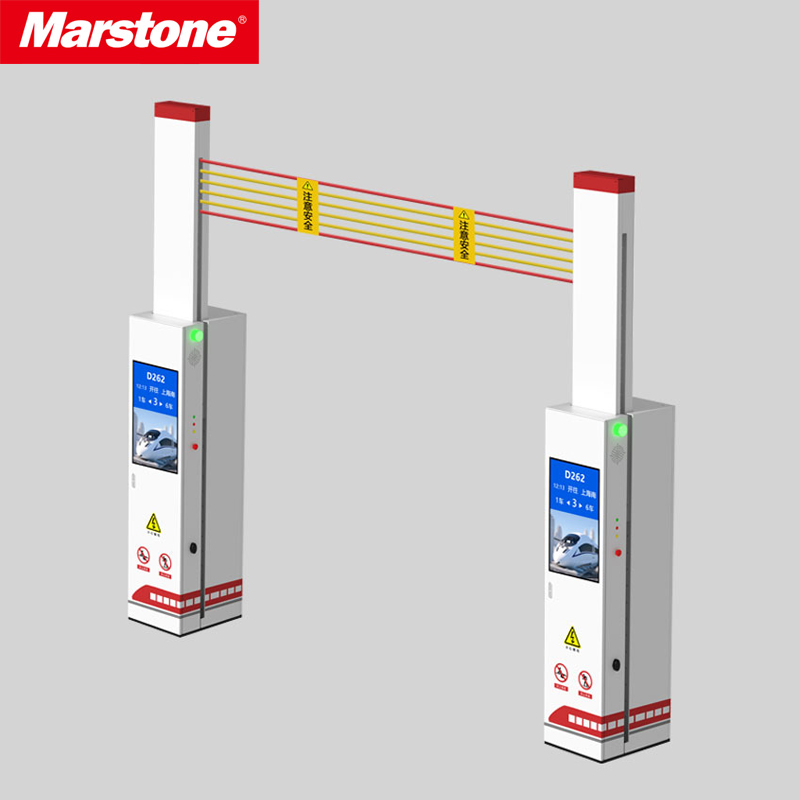 Marstone高鐵站臺園區倉庫升降式安全門自動升降防護欄