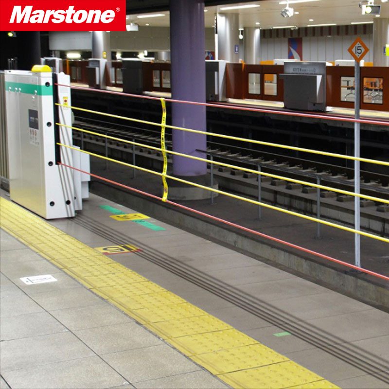 Marstone高铁站台升降护栏智能防护网升降屏蔽门铁路升降安全门厂家