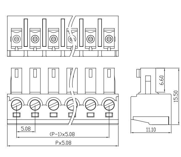 KF2EDG15K-5.08mm間距插拔式pcb接線端子排