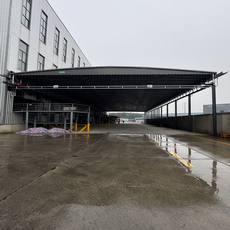 *審核報(bào)備 電動推拉雨棚 戶外懸空雨棚