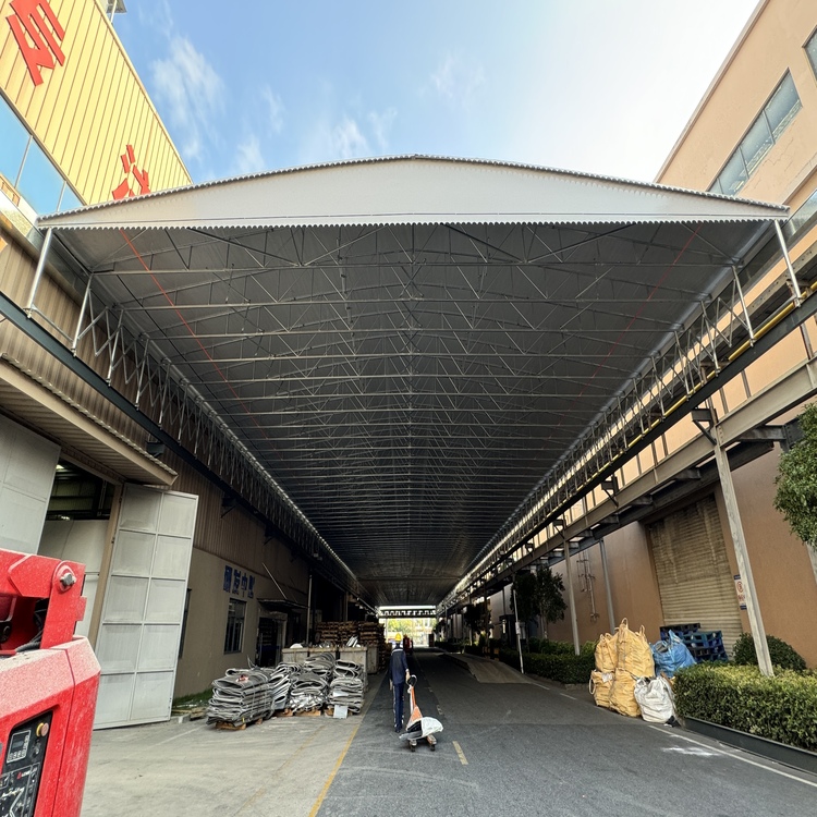 重慶電動活動雨棚廠家價格優惠 移動式遮陽篷定制