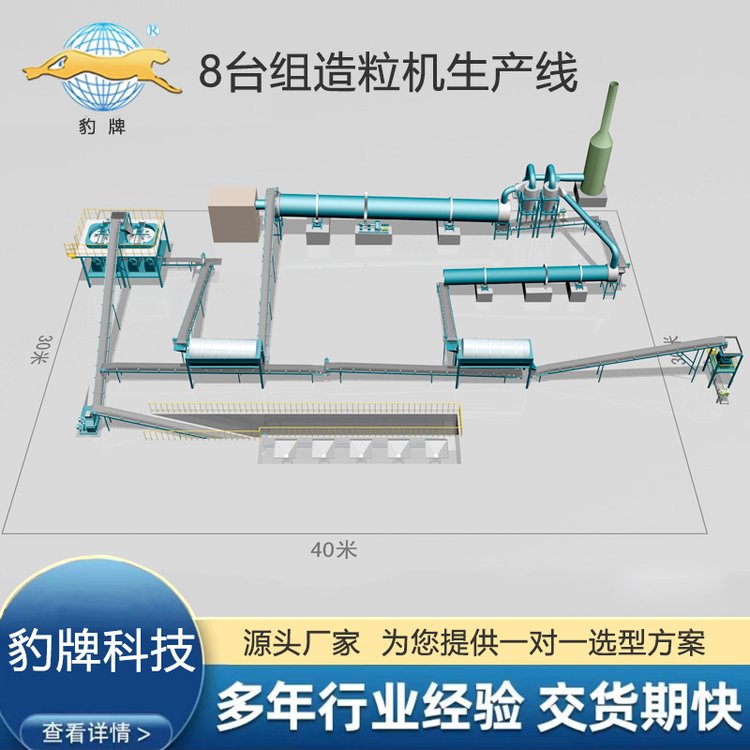 豹牌 對輥造粒機 復合肥生產設備