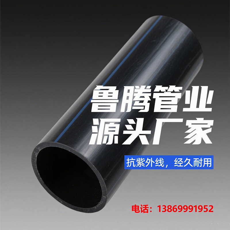 源頭廠家直供大口徑PE管標準品質排水排污工程*