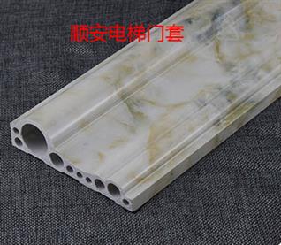 石塑门套线按装效果图电梯