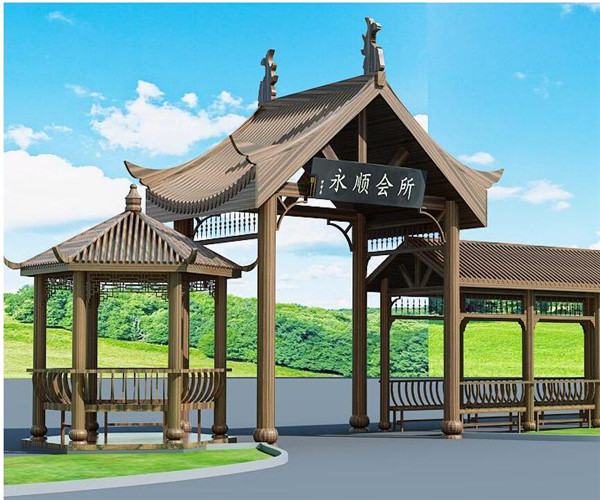 抚顺仿古门头制作