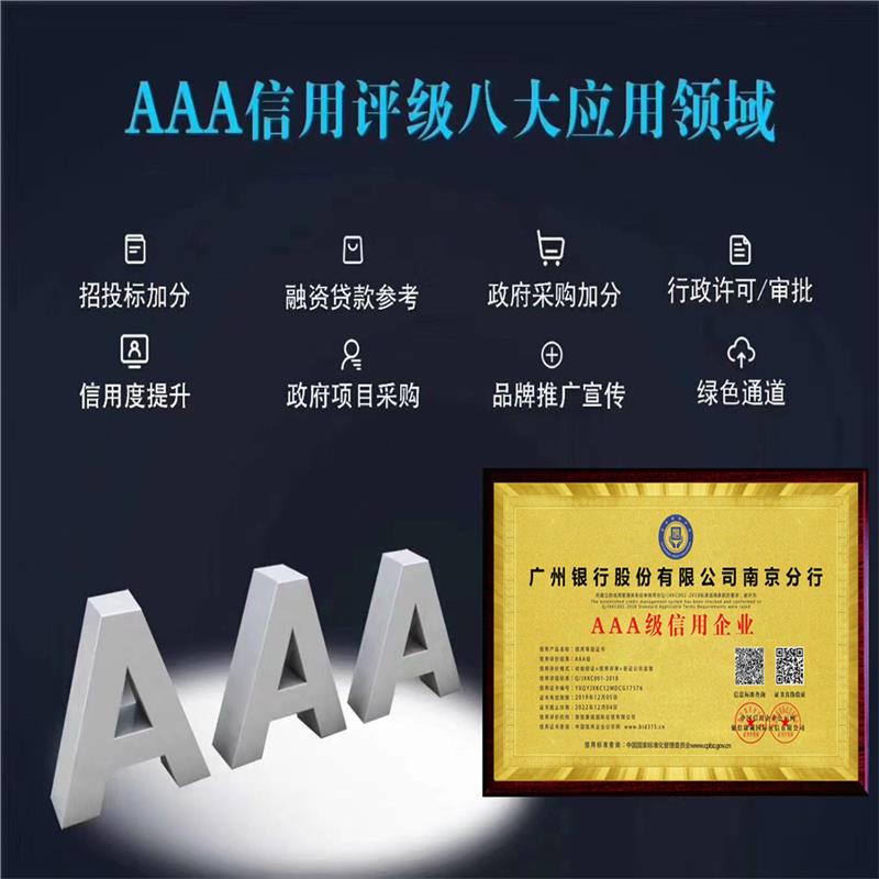 南通AAA企业信用认证流程