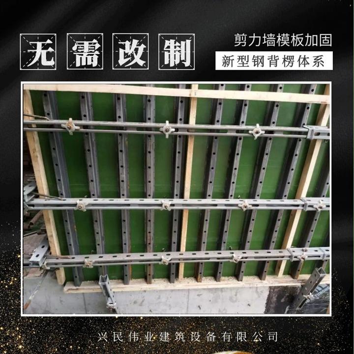 新型钢背楞加固体系