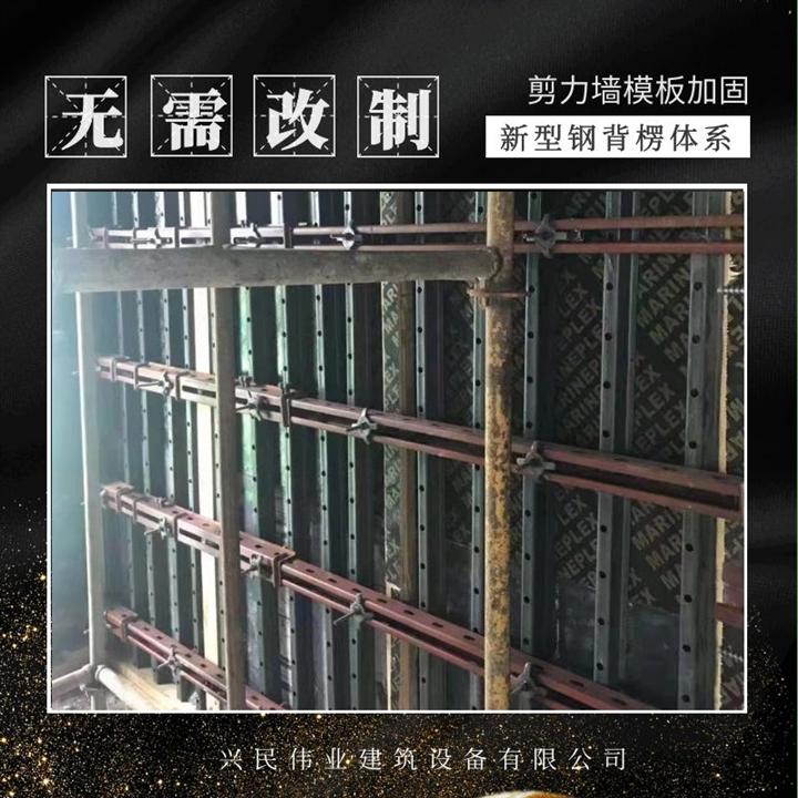 新型钢背楞加固体系