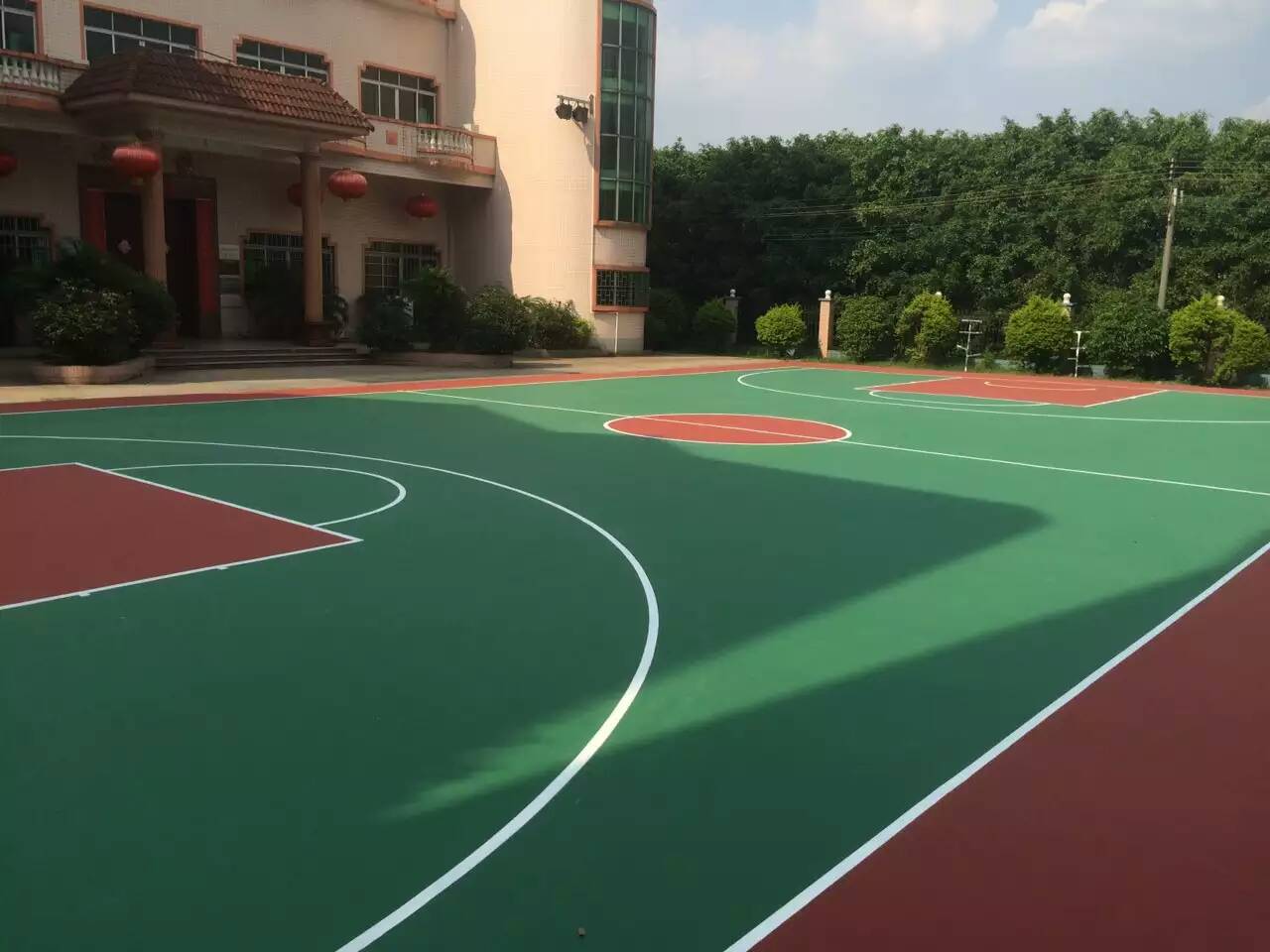 宜昌市远安县球场地坪施工队 球场耐磨地坪