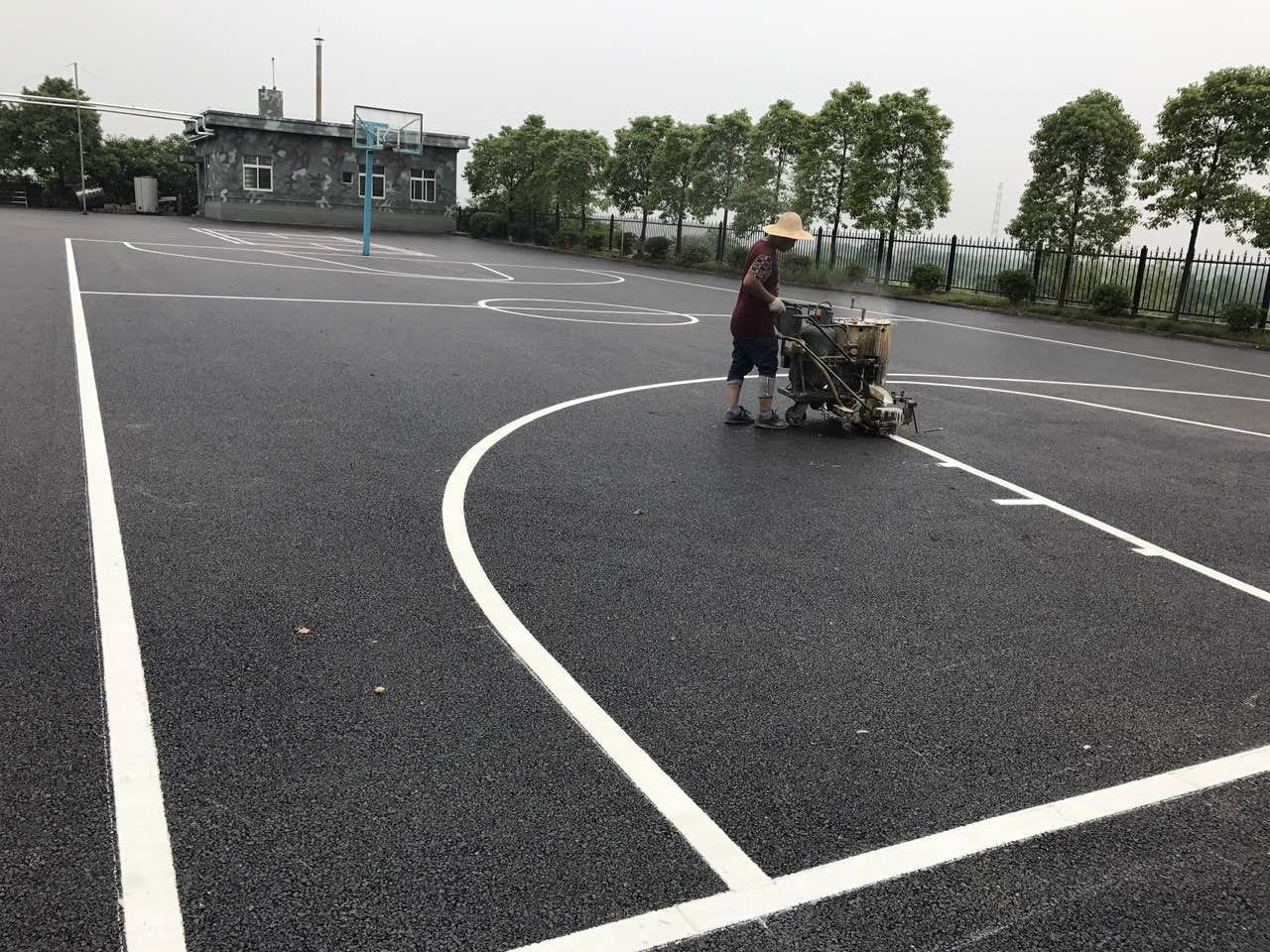 监利小区划线施工队 操作简单