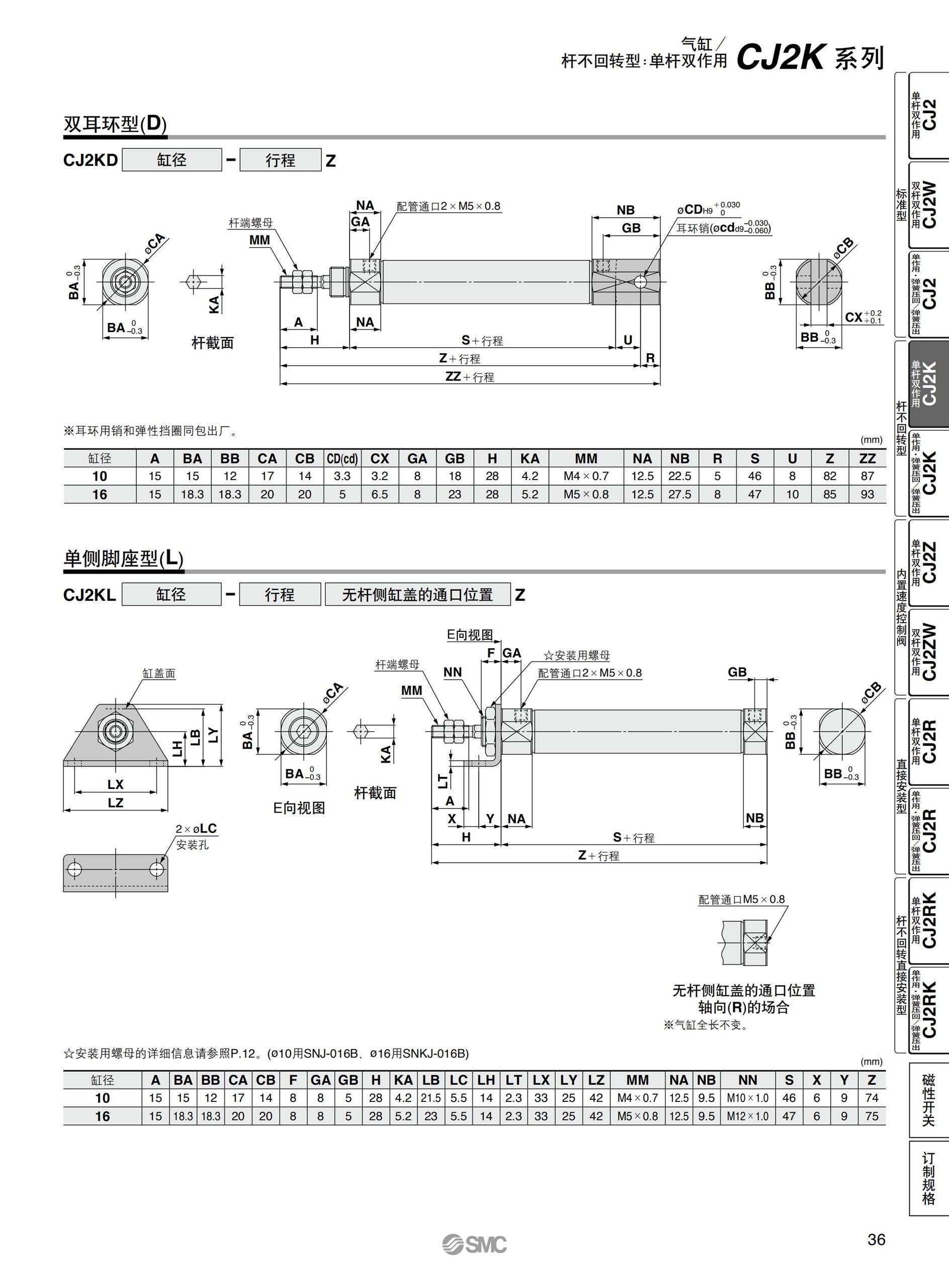 平顶山CM2单杆双作用圆形气缸公司