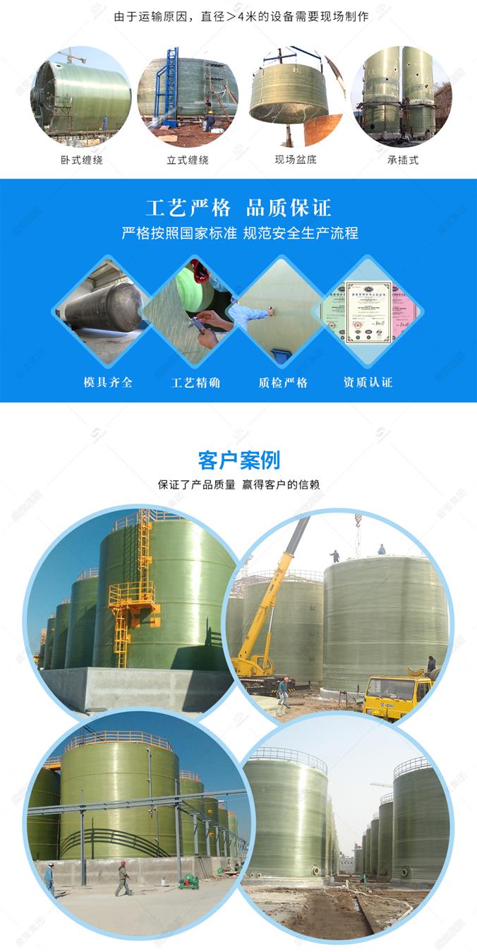 大型玻璃钢罐厂家