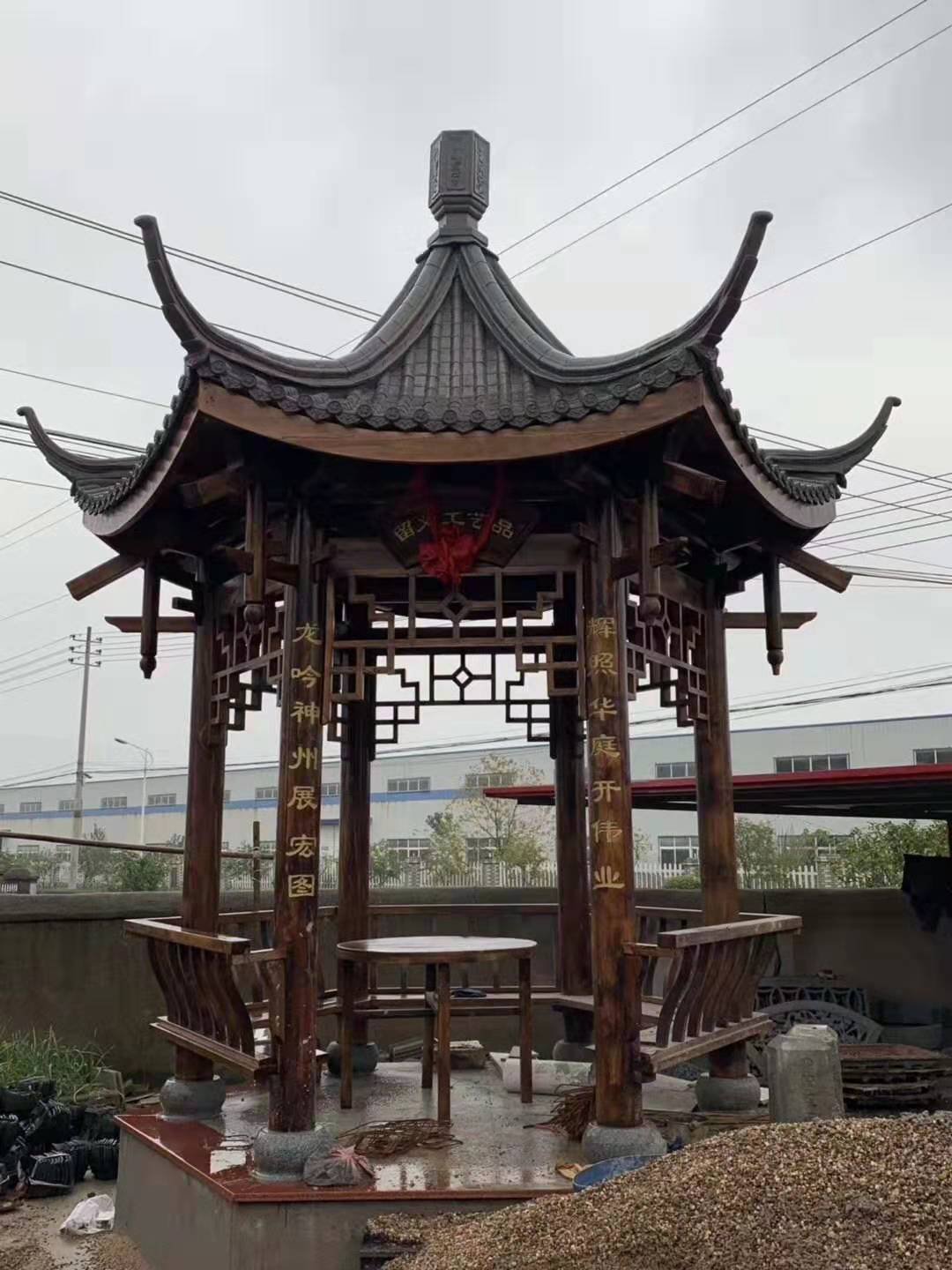 长沙仿古防腐木凉亭批发