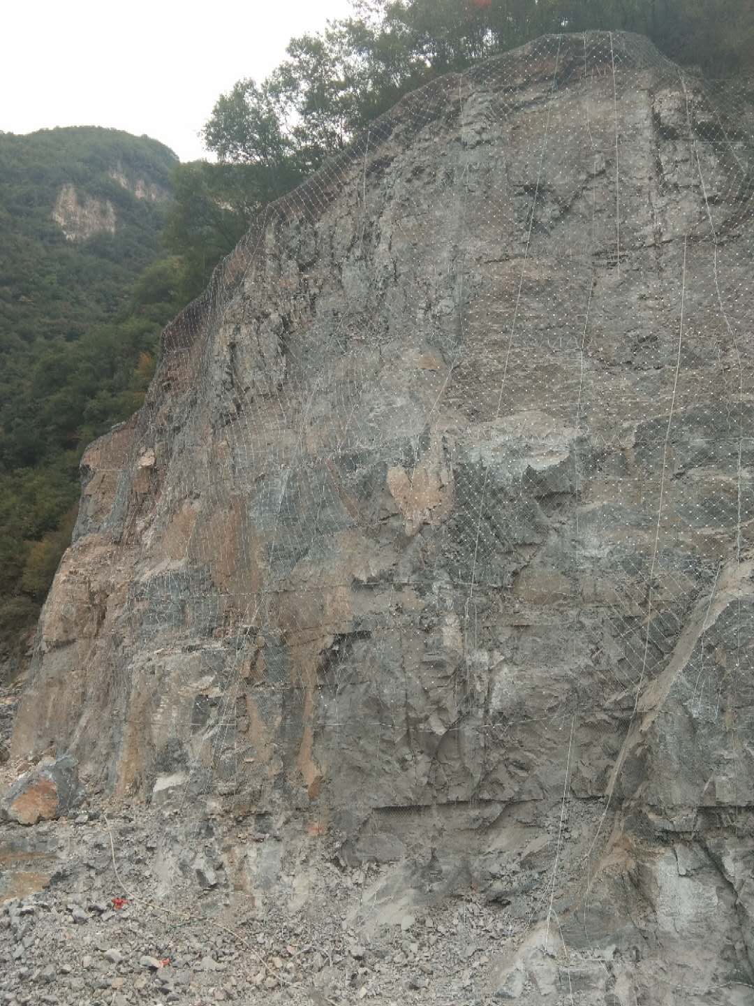 边坡防护网，柔性防护网，勾花网