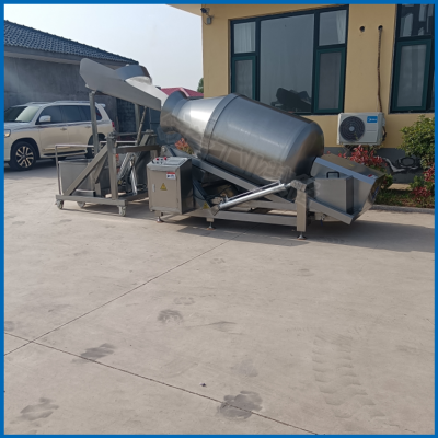 液压真空滚揉机 调理品大型腌肉机 倾斜式装载量大 1700升