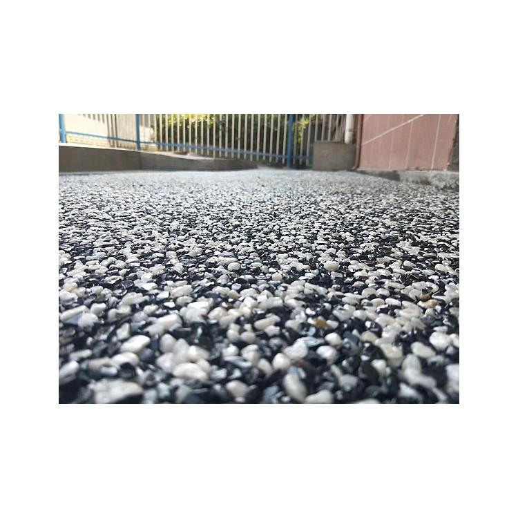 汕头真石丽彩色胶粘石透水路面|洗米石坐凳