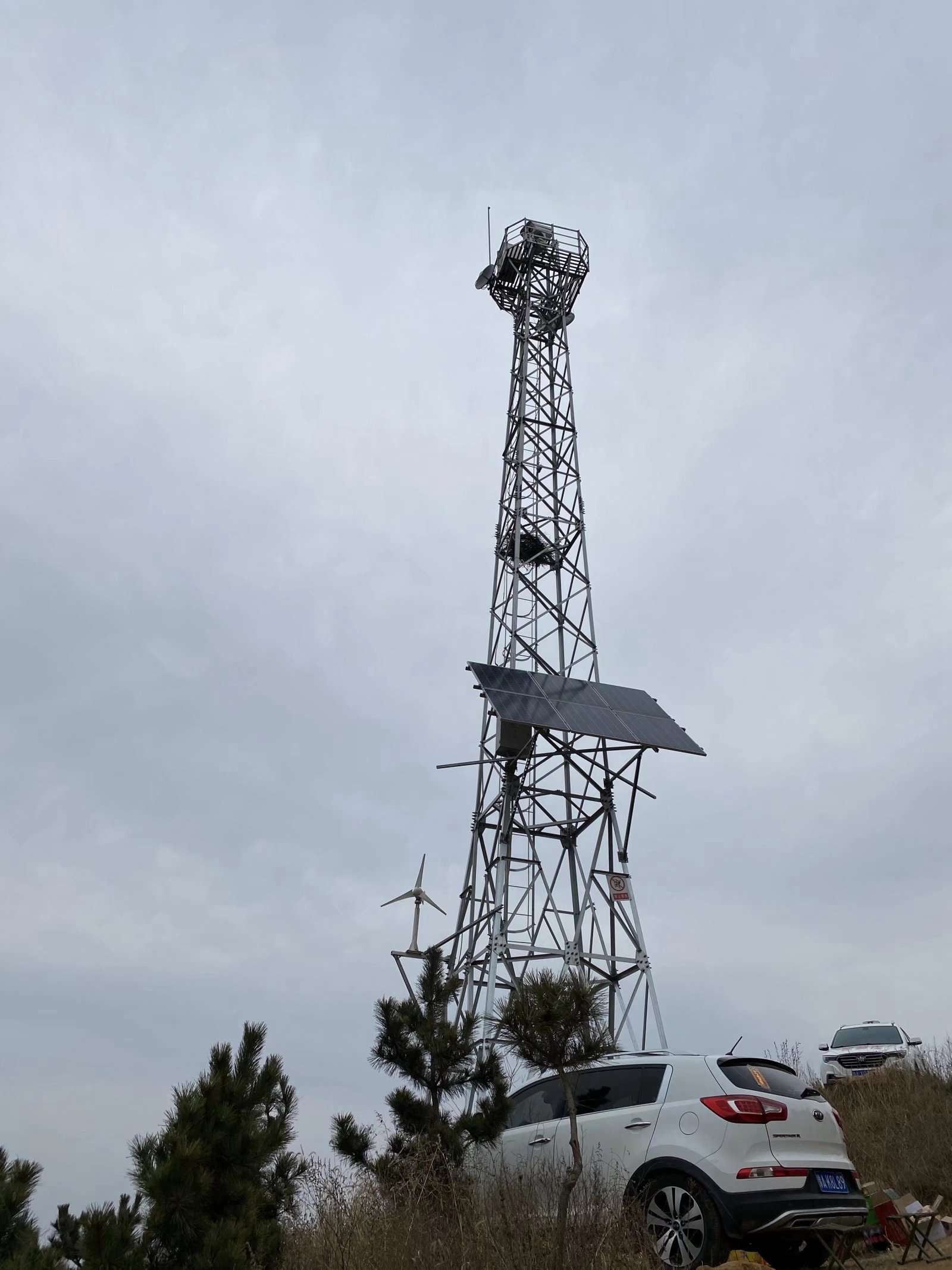 40米草原*了望塔 35米*监控塔 钢结构避雷针塔