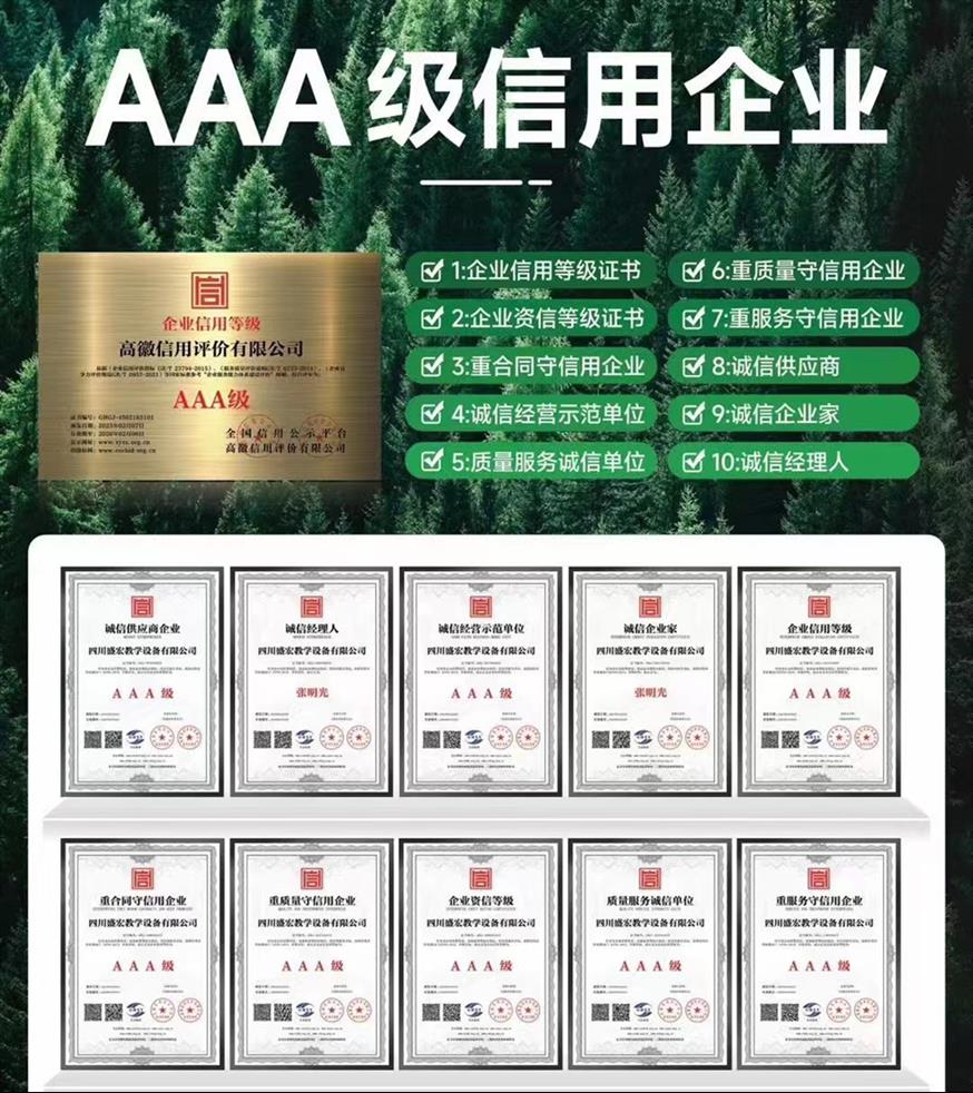企业3A认证信用评级