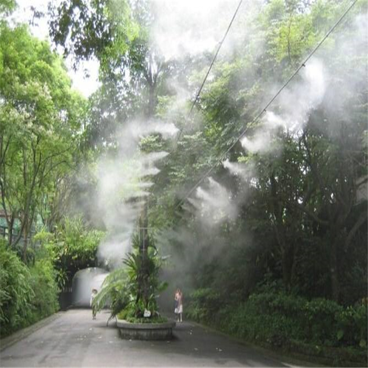 眉山售楼部景观喷淋上让勘察 灯杆喷雾