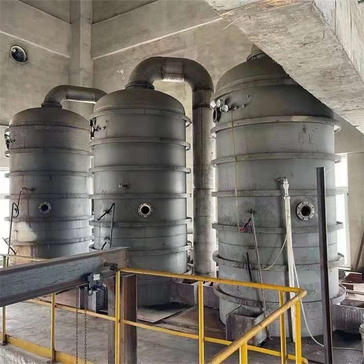 回收二手蒸发器 3.5吨2205三效蒸发器 维修改造