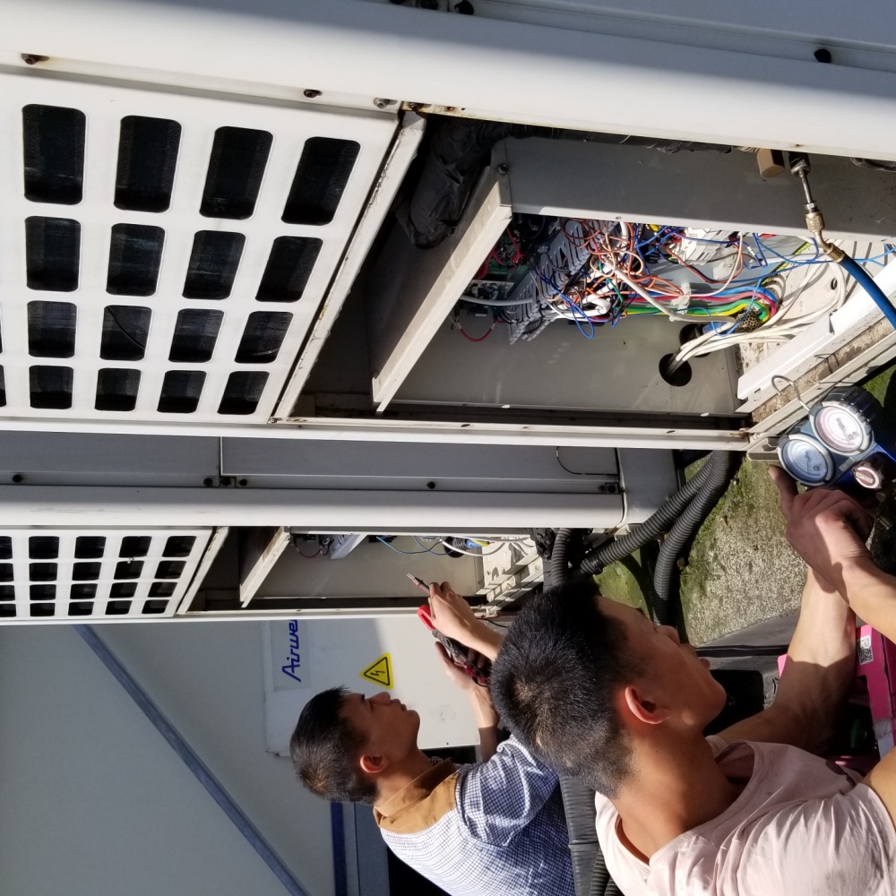 渝中区空气能热泵机组维保